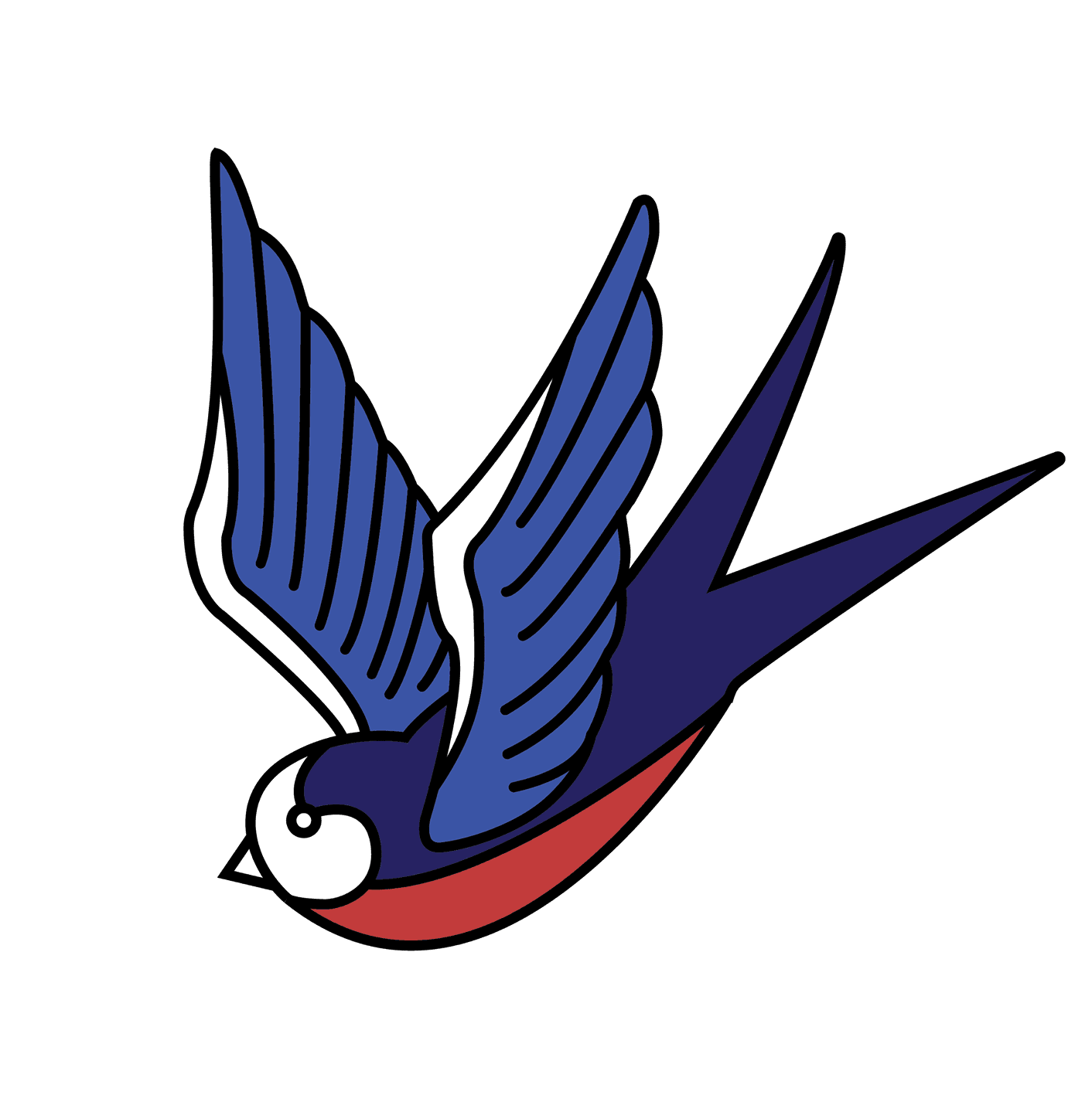 Colored Swallow Logo